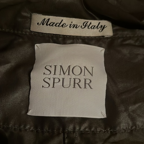 Designer Simon Spurr Luxury Nylon Rain Jacket Gun Metal Gray Size 48 - Picture 2 of 12